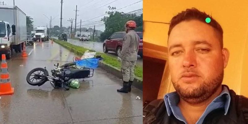 Motociclista pierde la vida tras impactar con cable tirado en bulevar de Juticalpa