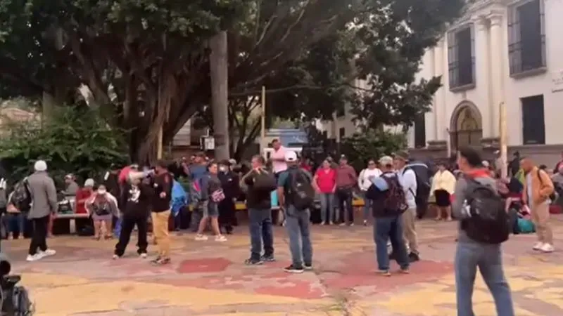 Protesta afectados Korium Tegucigalpa