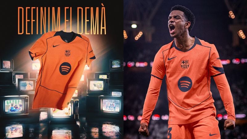 El FC Barcelona presentó su nueva camiseta alternativa para la temporada 2025/26.
