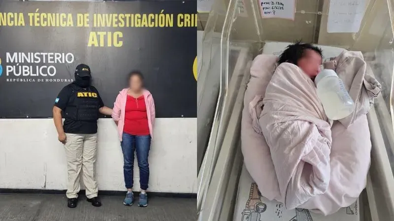 Capturan mujer abandonó recién nacido Lepaterique