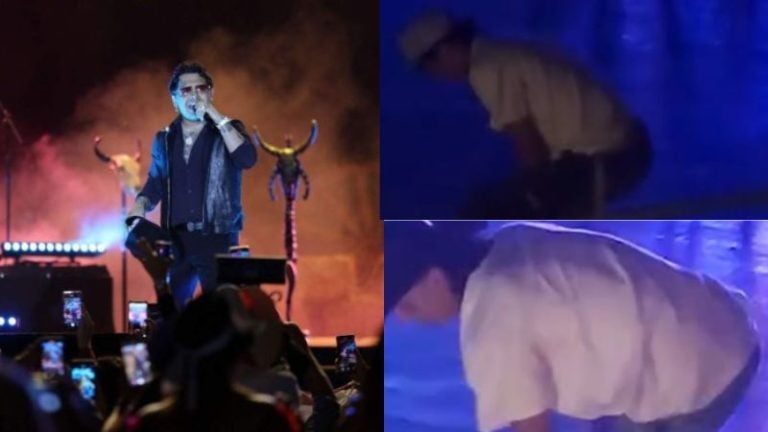 ¡Se saltaron la cerca! Hondureños cambian de zona en concierto de Nodal