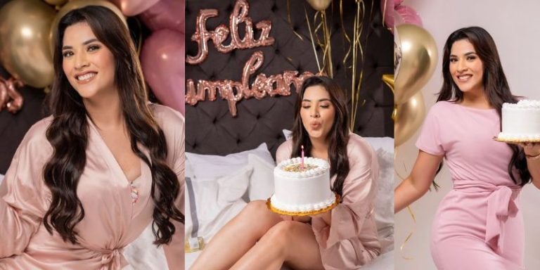 Con globos y sesión de fotos, Carolina Lanza celebra su cumpleaño a lo grande