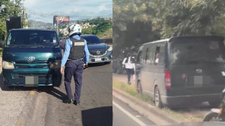 Sancionan a conductor de bus «brujito» tras circular por una acera en la capital