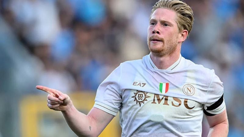 La llegada de De Bruyne es un gran impulso a la ambición del Nápoles.