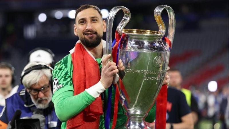 El guardameta italiano conquistó su primera Champions League tras vencer 5 a 0 al Inter de Milán en la final.
