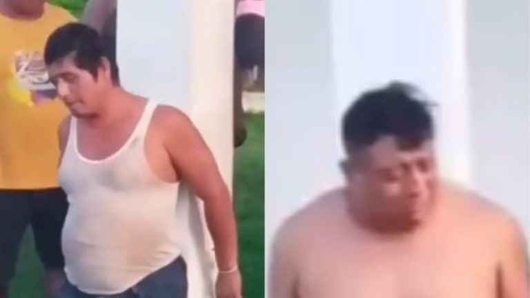 «No vuelvo a hacer nada malo»: extorsionador llora al ser atrapado por pobladores