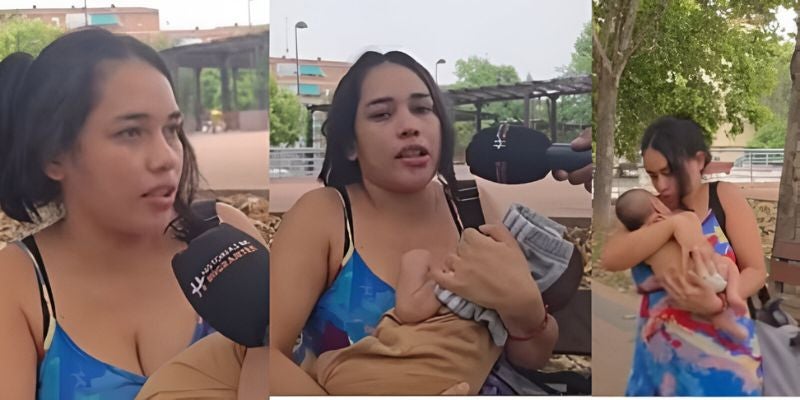 Sampedrana en España lucha por sobrevivir con su bebé y sueña con volver a HN