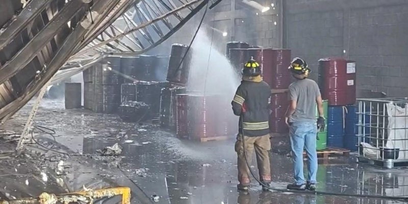 Incendio en fábrica de San Pedro Sula