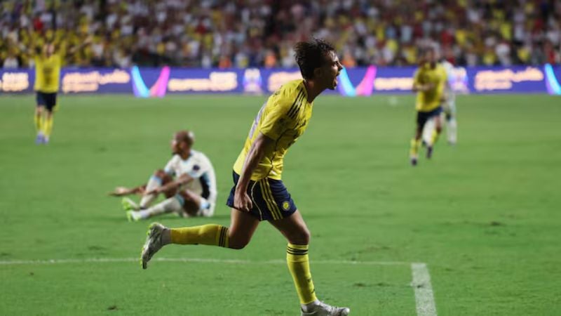 Joao Felix anotó su primer gol con la camiseta del Al Nassr.