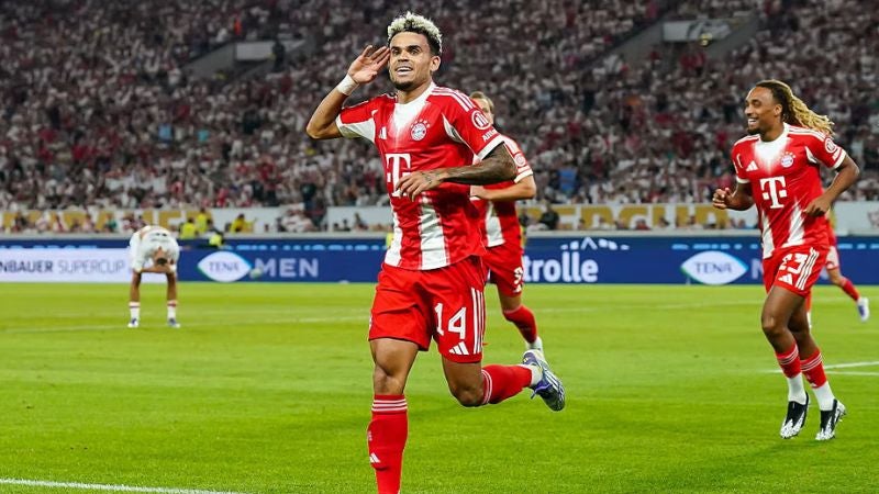 El extremo colombiano, Luis Díaz, anotó su primer gol en el campeonato alemán.