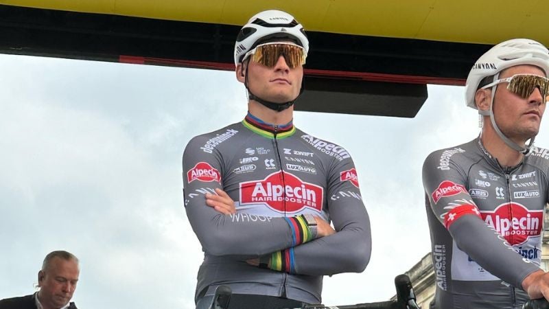 El ciclista Mathieu Van der Poel regresó a la competición tras abandonar el Tour de Francia.