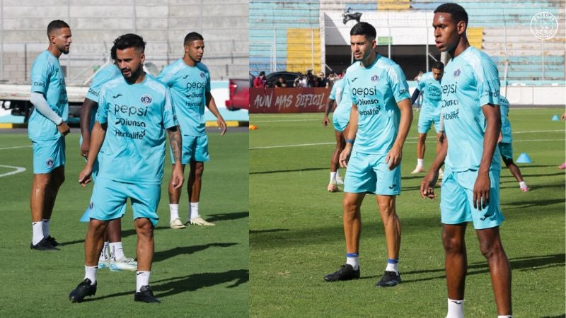Los jugadores de Motagua entrenaron en el estadio Nacional "Chelato Uclés".