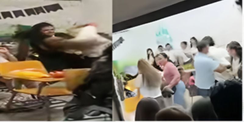 Estudiantes del Central se van a las trompadas en plena aula de clases
