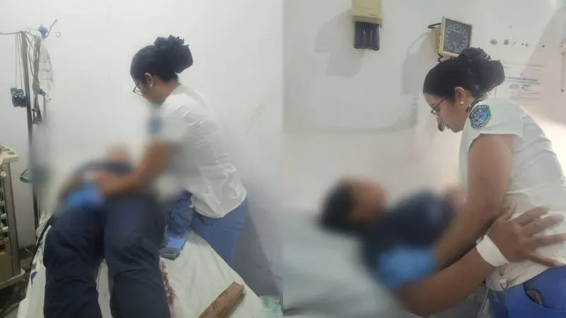 Policías heridas