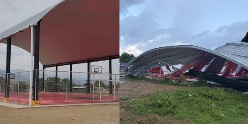 “No fue el viento, fue el mal diseño”: arquitecto cuestiona millonaria obra colapsada en Olanchito