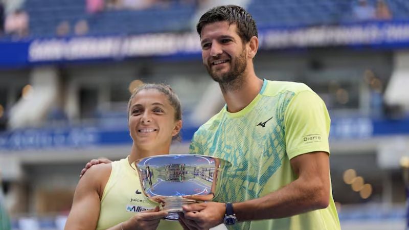 Sara Errani y Andrea Vavassori se coronaron campeones del torneo mixto del año pasado.