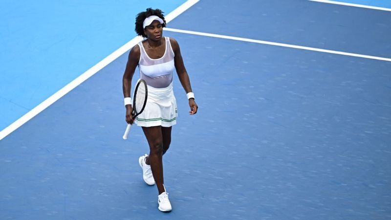 Venus Williams se prepara para su vigesimoquinto Abierto de Estados Unidos.
