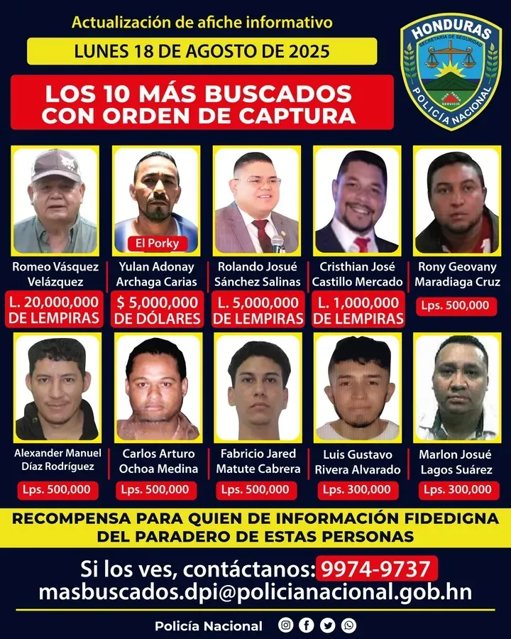 recompensa por Romeo Vásquez