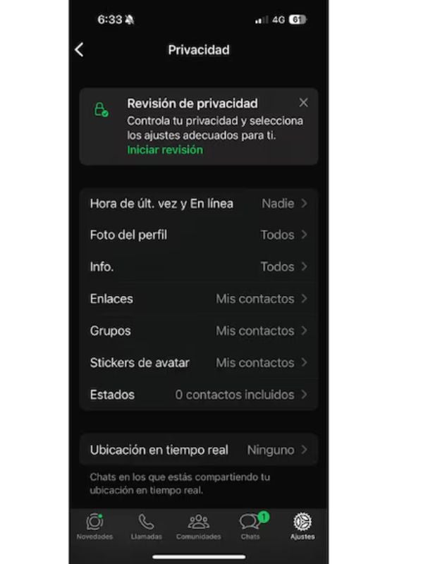 WhatsApp en modo avión