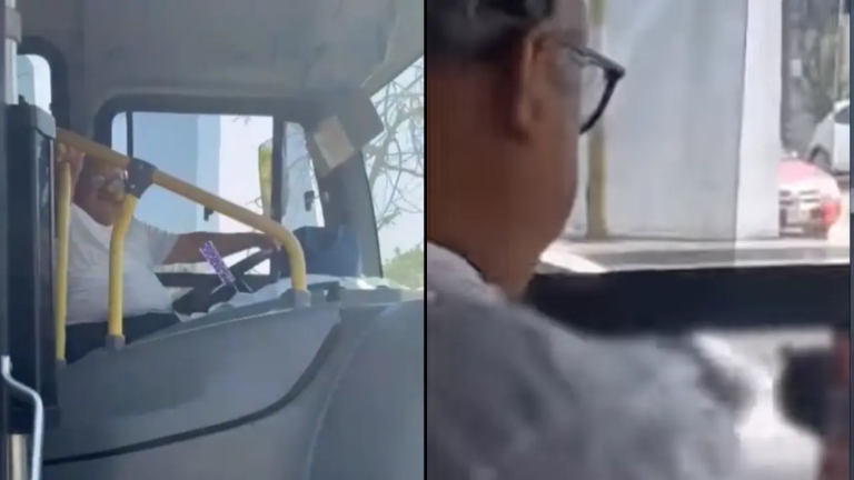 Chofer de bus es captado viendo contenido para adultos mientras conduce
