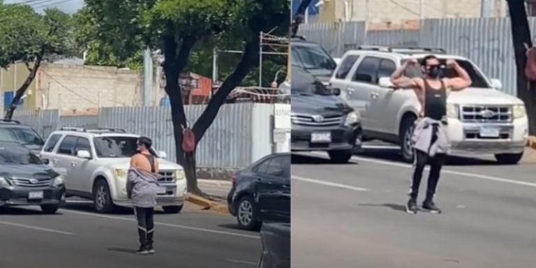 joven para el tráfico
