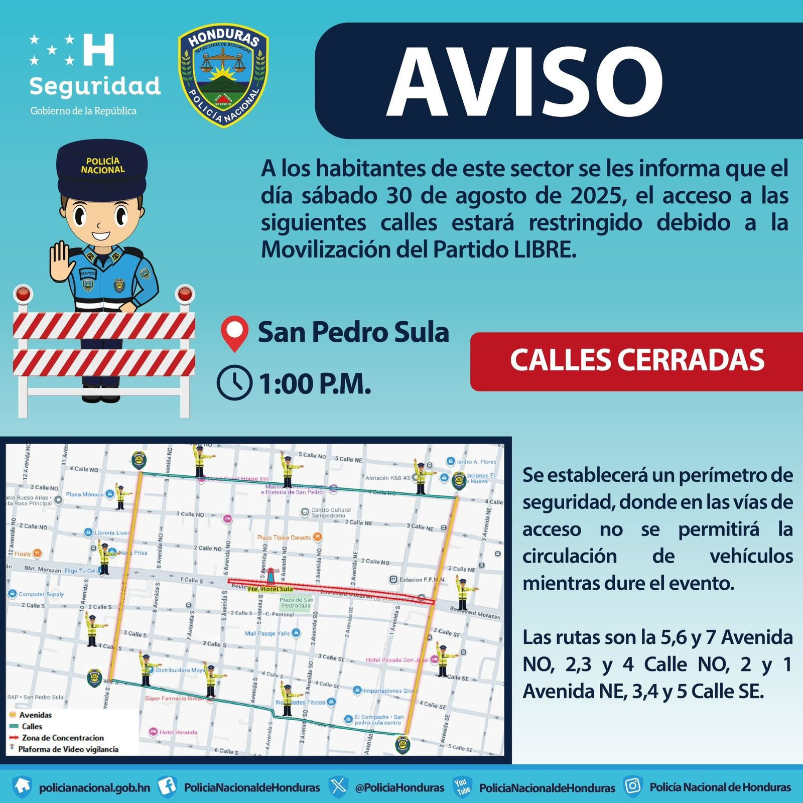 calles cerradas
