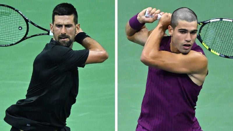 Carlos Alcaraz y Novak Djokovic disputarán este martes los cuartos de final del US Open.