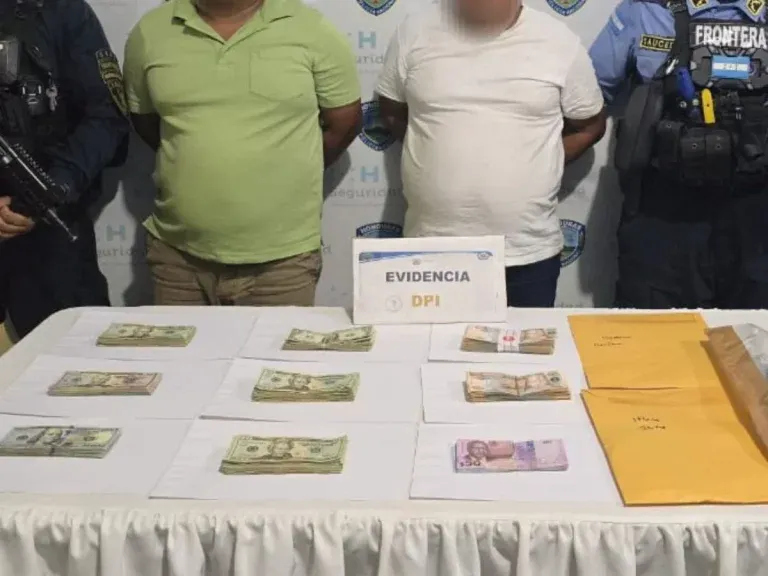 Evidencian ruta clandestina de lavado en Omoa: caen dos extranjeros con dinero
