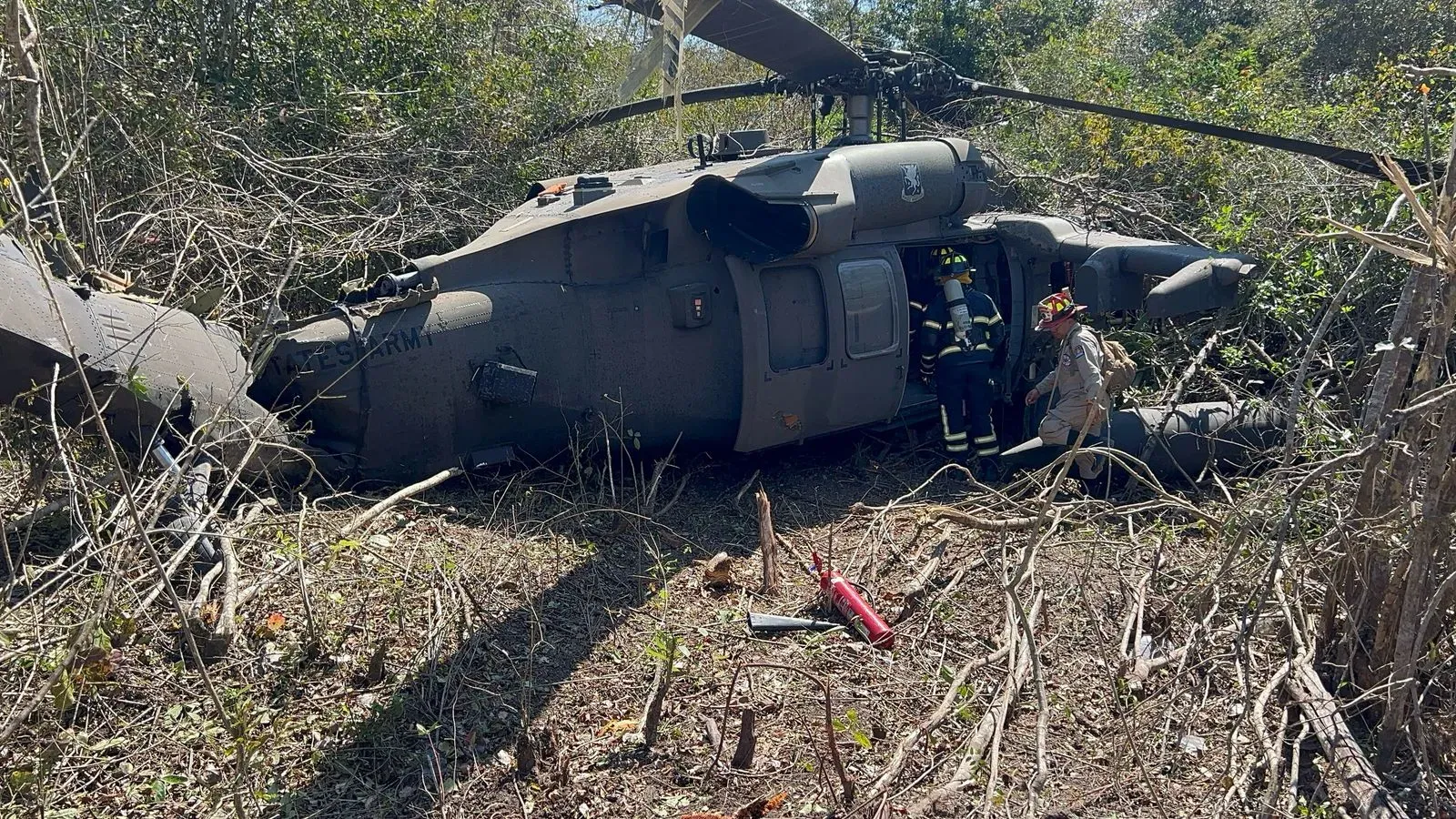 Helicóptero accidente Comayagua
