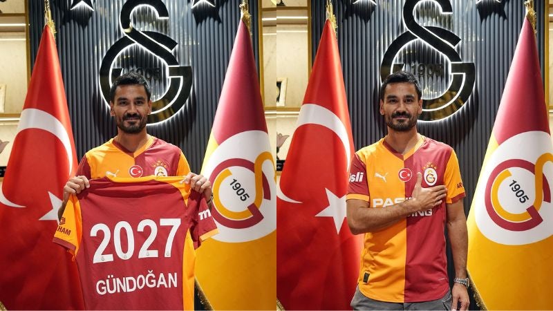 El futbolista alemán, Ilkay Gündoğan firmó como nuevo futbolista del Galatasaray de Turquía.
