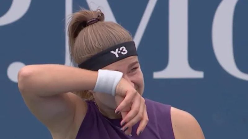 Karolina Muchova se lamentó tras su eliminación del US Open 2025.