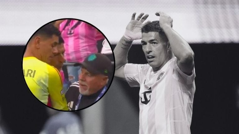 Luis Suárez recibió una sanción de seis partidos por escupir a un rival en la final de la Leagues Cup.