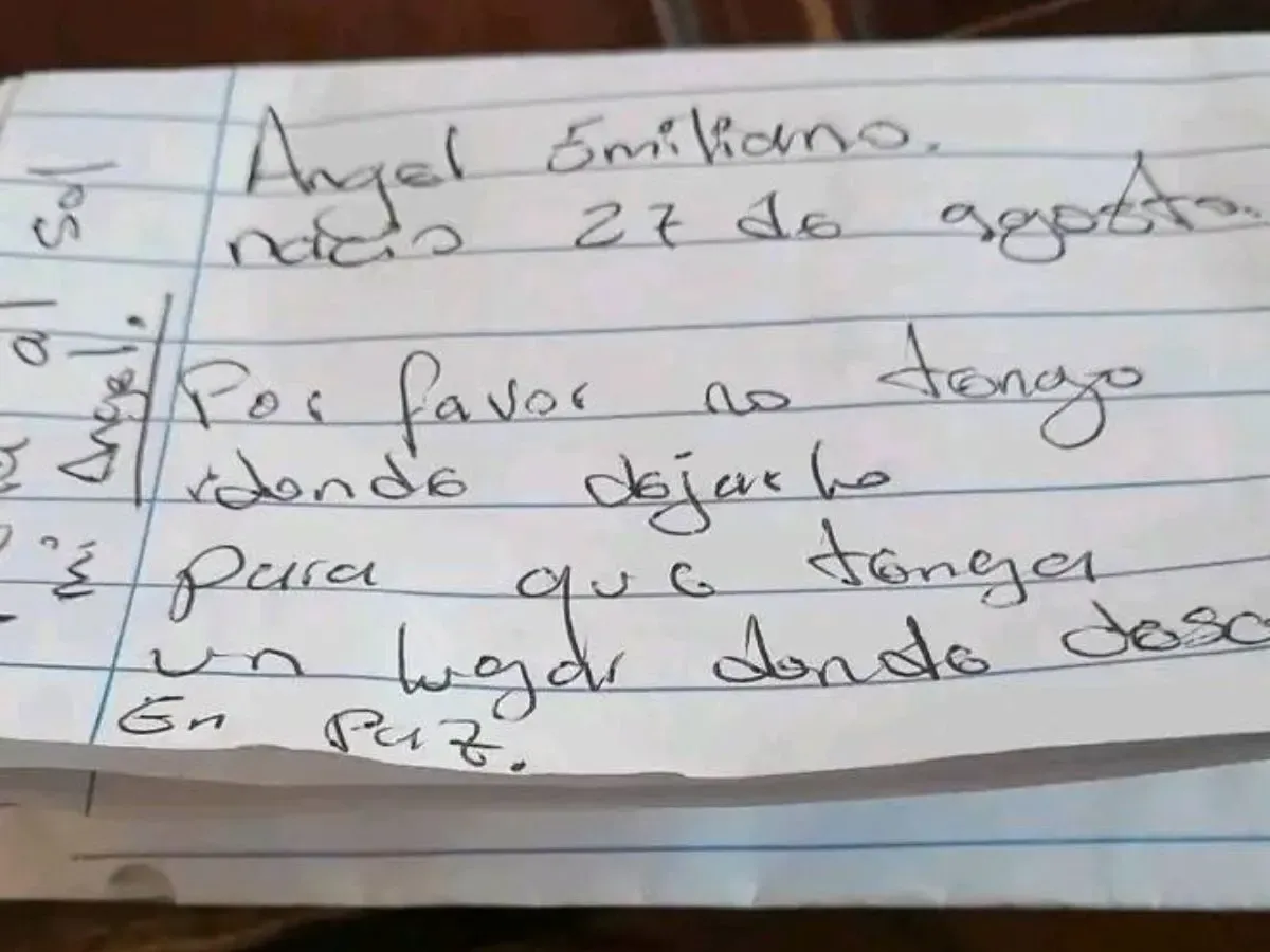 bebé fallecido abandonado iglesia