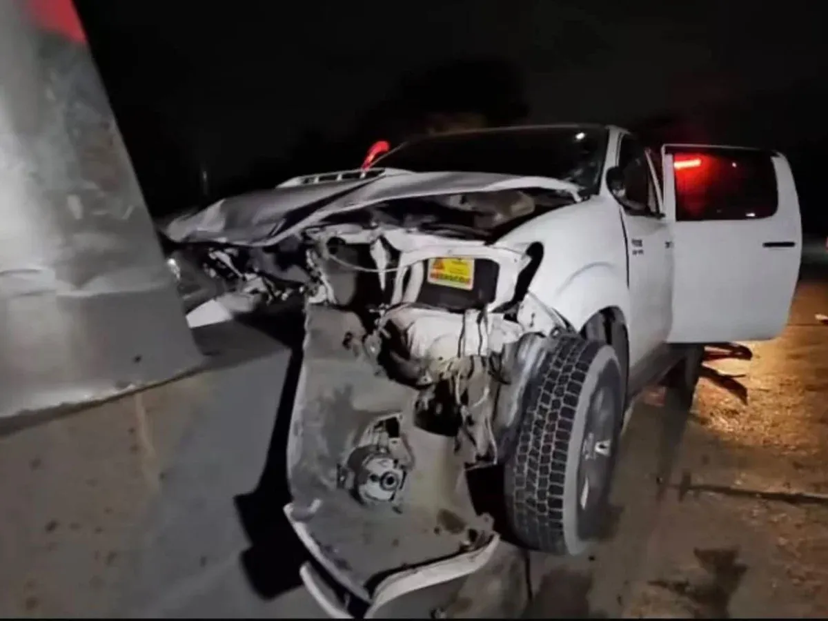 Choloma: Conductor muere tras estrellarse con la base de una caseta de peaje