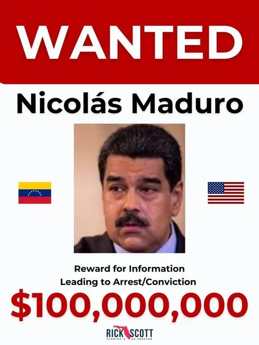 Senador de EE. UU. propone $100 millones por la captura de Maduro